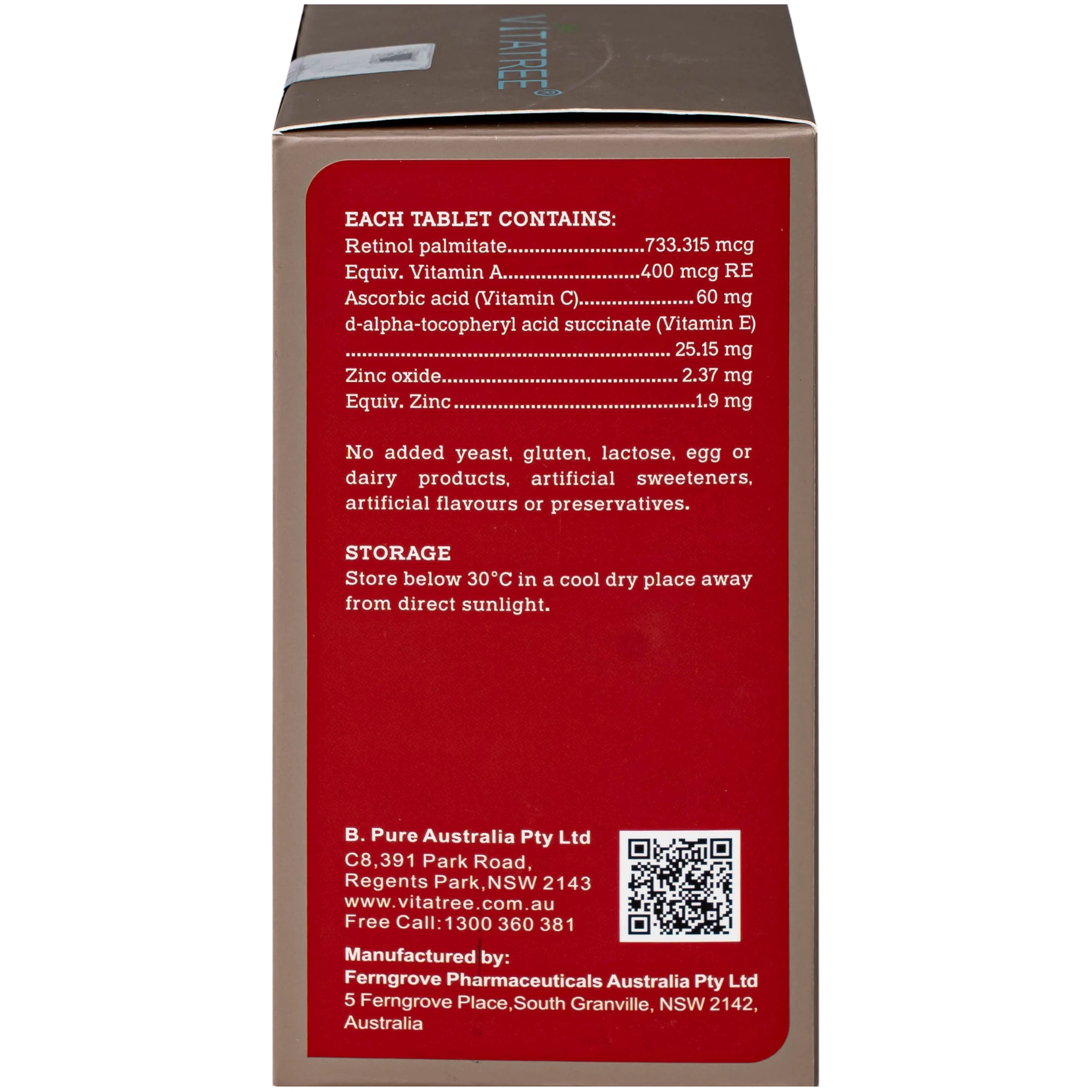 Viên nhai hỗ trợ tăng cường sức đề kháng cho trẻ Vitatree Kids Immunity Support (Hộp 60 viên)