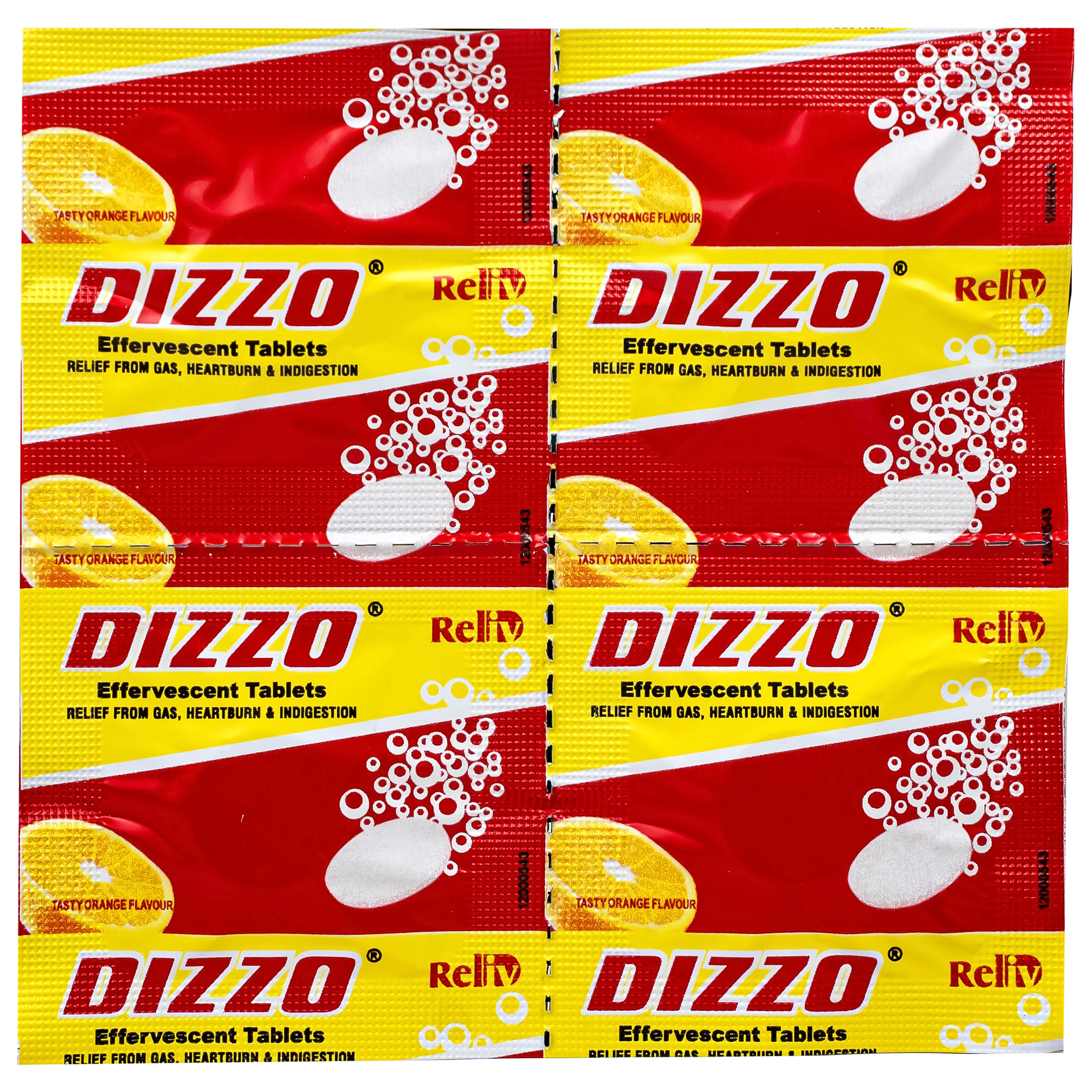 Viên sủi hỗ trợ tiêu hóa Dizzo Rv (12 vỉ x 4 viên) 6