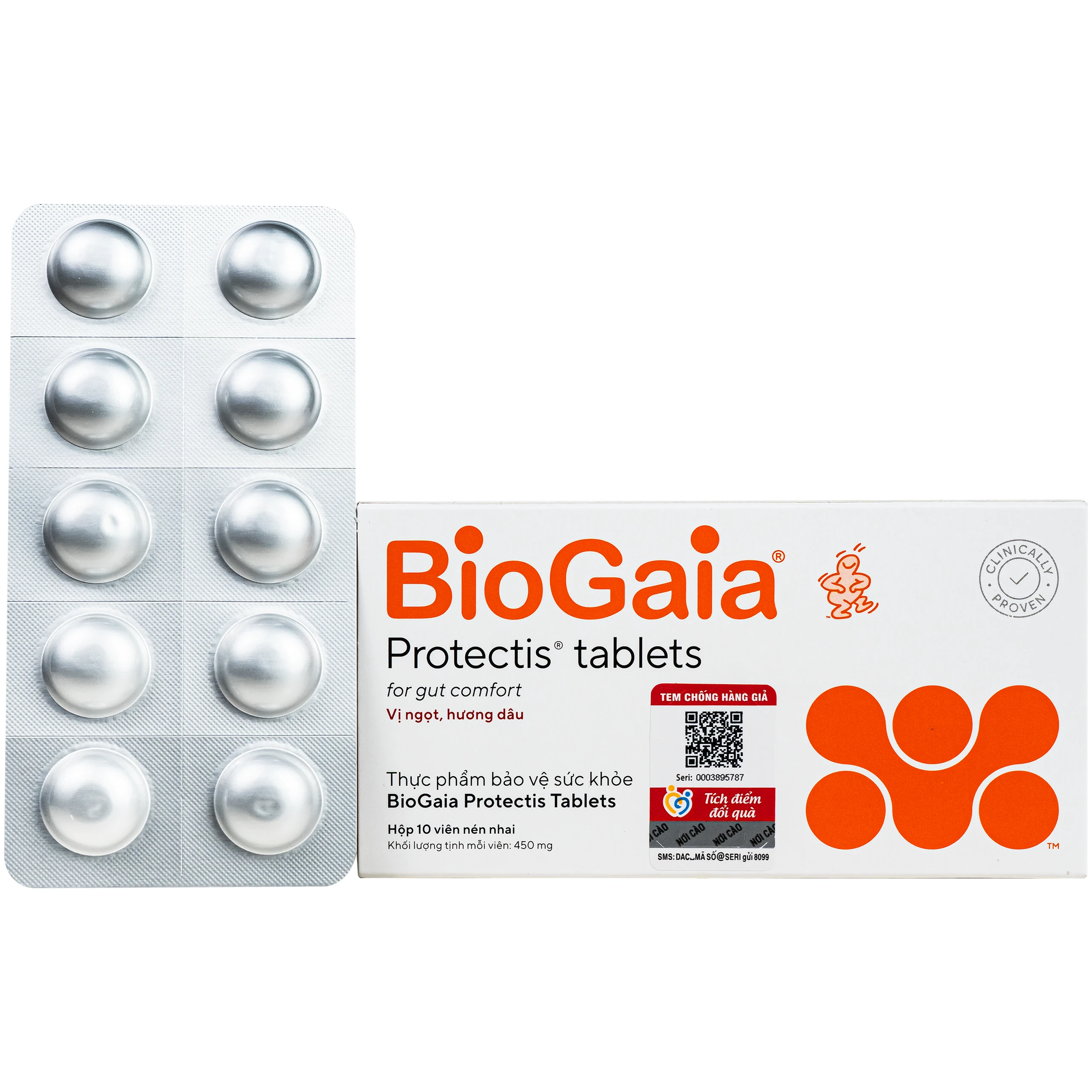 Viên bổ sung lợi khuẩn cho đường tiêu hóa BioGaia Protectis Tablets (10 viên) 1
