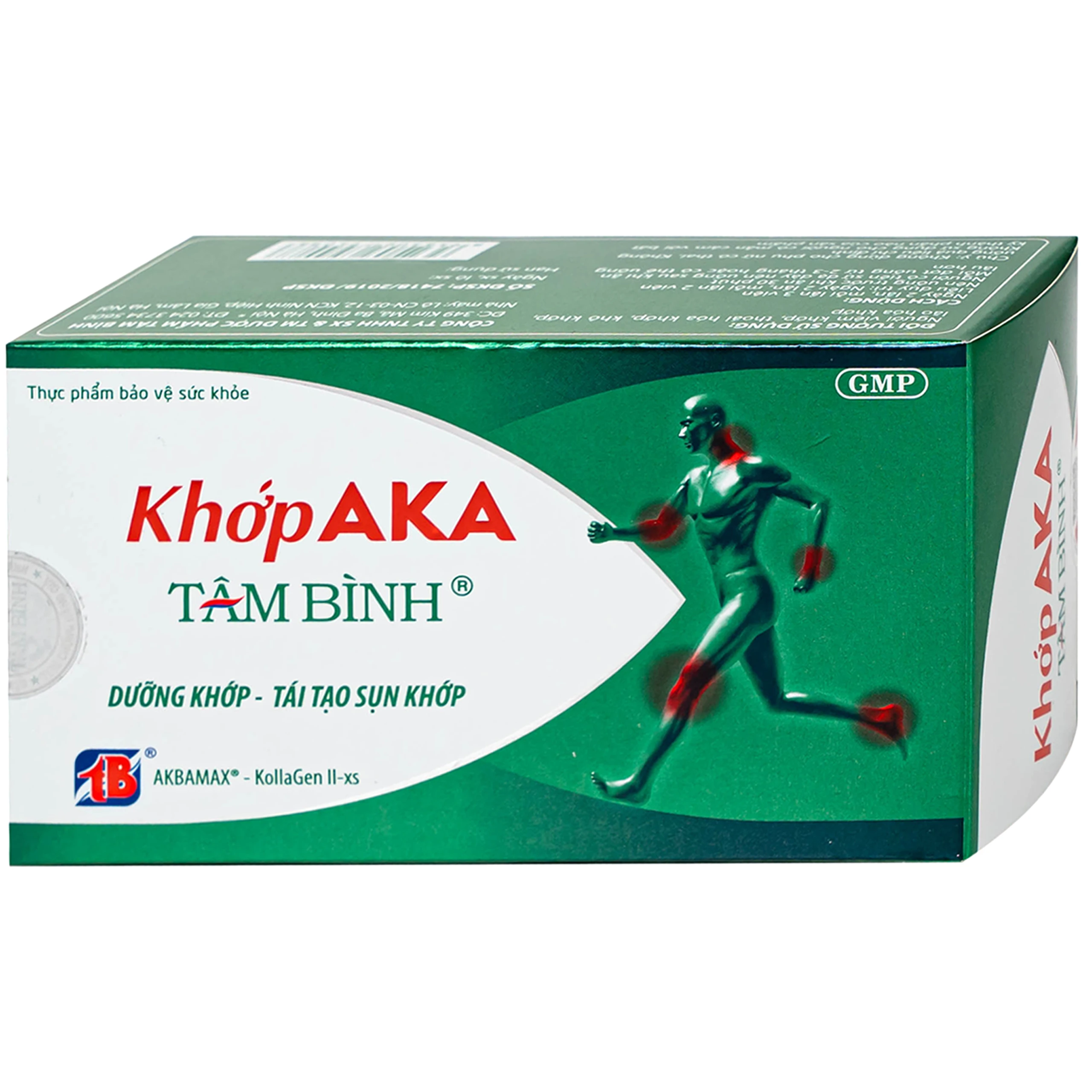 Viên uống dưỡng khớp, tái tạo sụn khớp AKA Tâm Bình (5 vỉ x 12 viên)