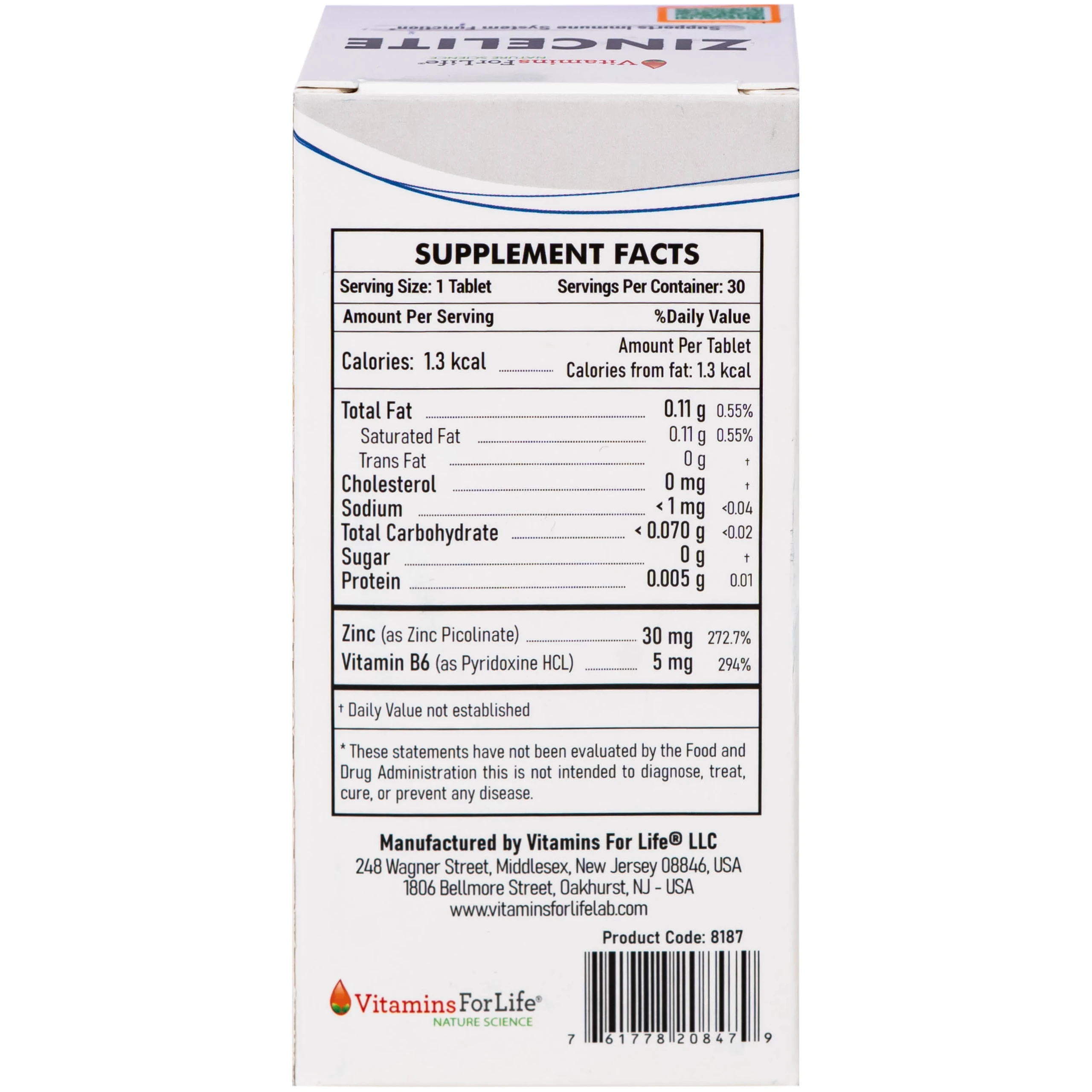 Viên uống hỗ trợ cải thiện sức đề kháng cho cơ thể ZINCELITE Vitamins For Life (Hộp 30 viên) 4