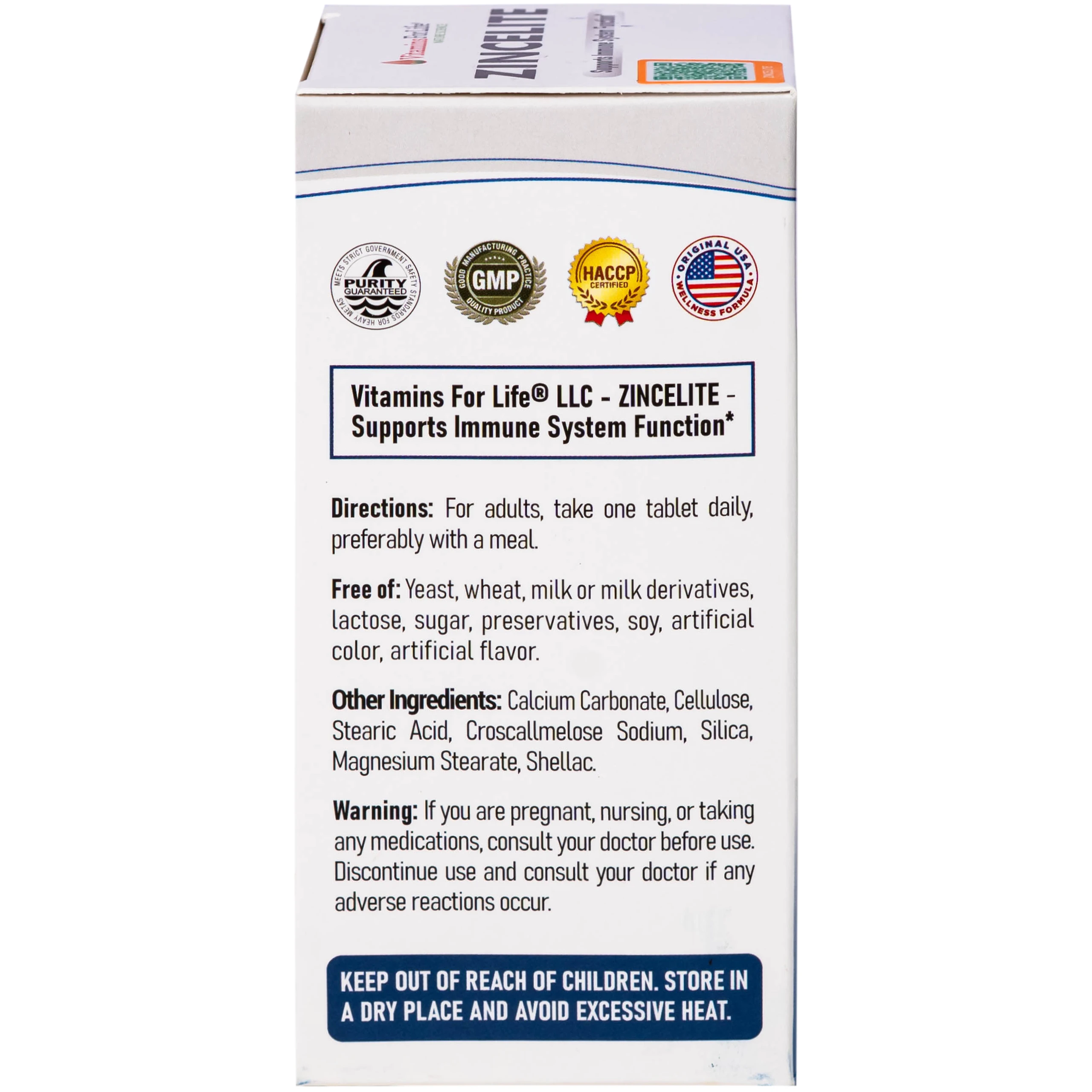 Viên uống hỗ trợ cải thiện sức đề kháng cho cơ thể ZINCELITE Vitamins For Life (Hộp 30 viên) 5