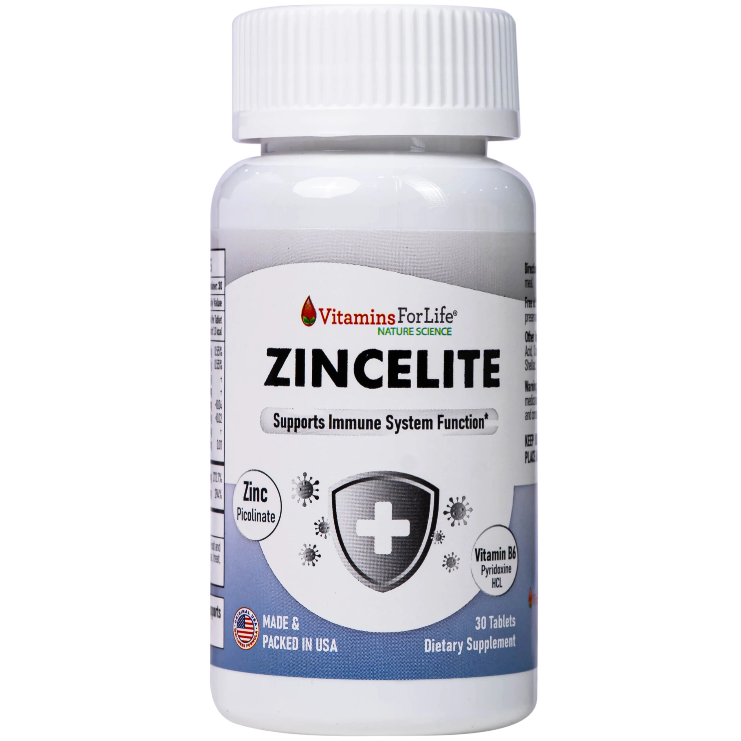 Viên uống hỗ trợ cải thiện sức đề kháng cho cơ thể ZINCELITE Vitamins For Life (Hộp 30 viên) 6