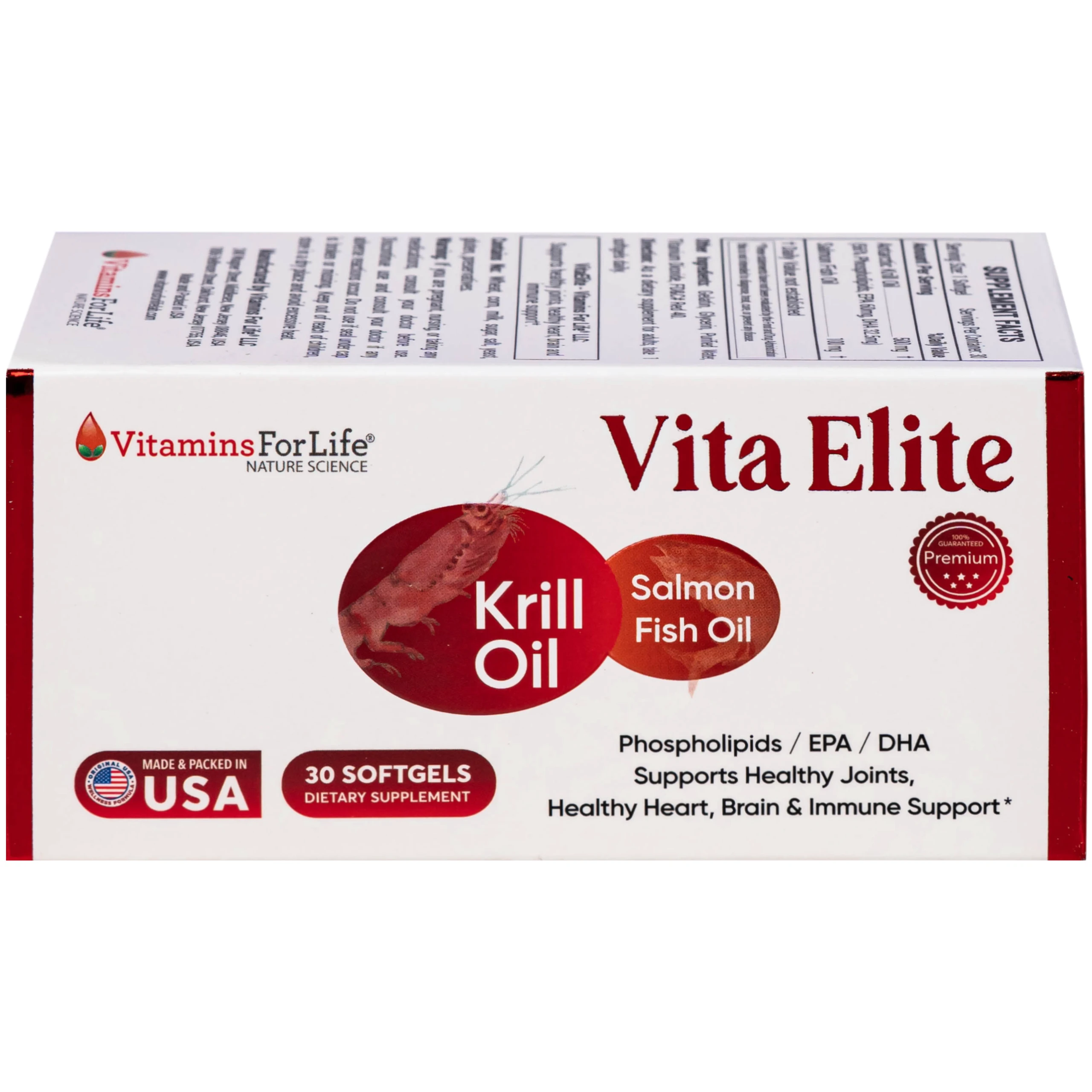 Viên uống hỗ trợ cải thiện trí nhớ, hỗ trợ giảm nguy cơ xơ vữa mạch Vita Elite Vitamins For Life (Hộp 30 viên) 10