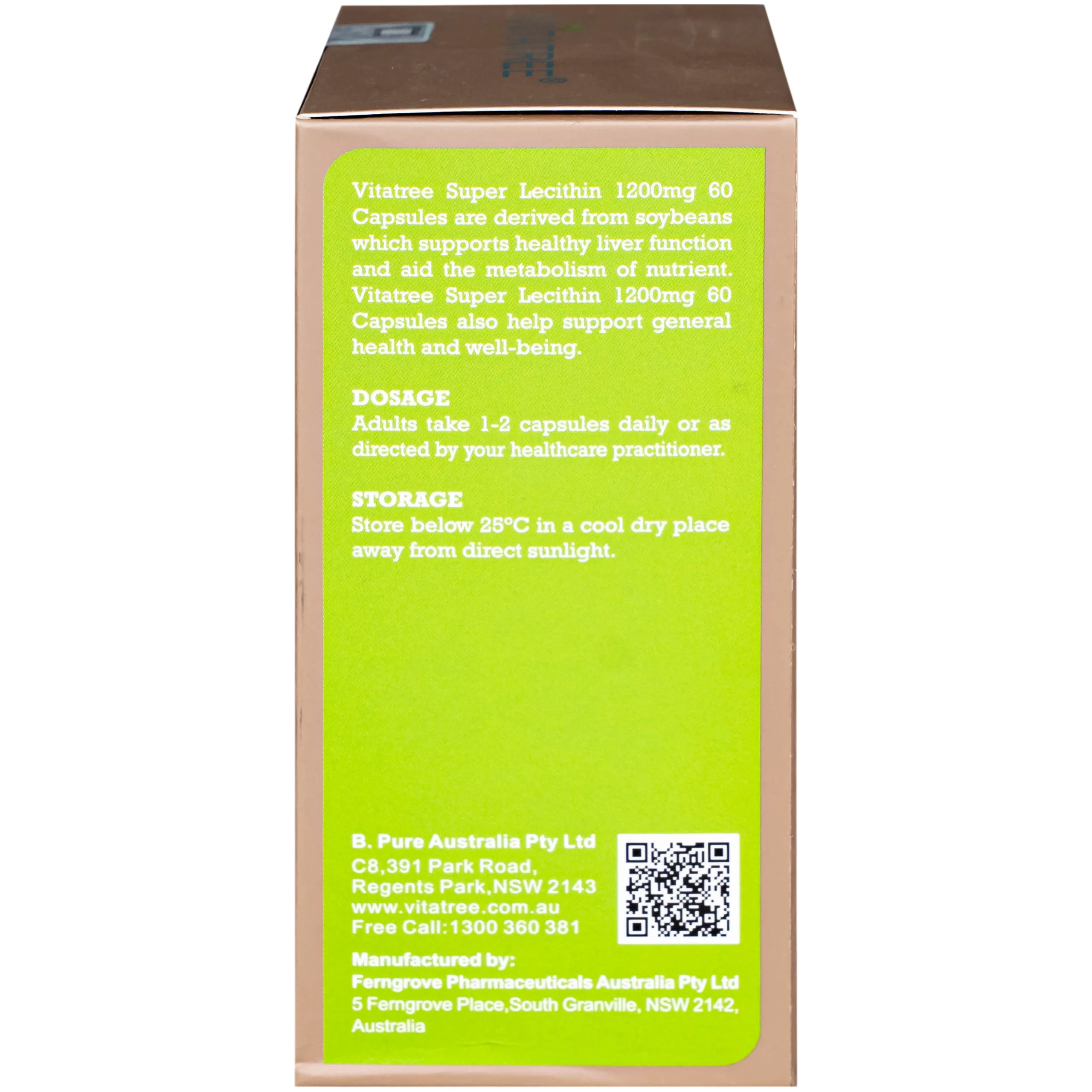 Viên uống hỗ trợ chức năng gan Vitatree Super Lecithin 1200mg Capsules (Hộp 60 viên) 9