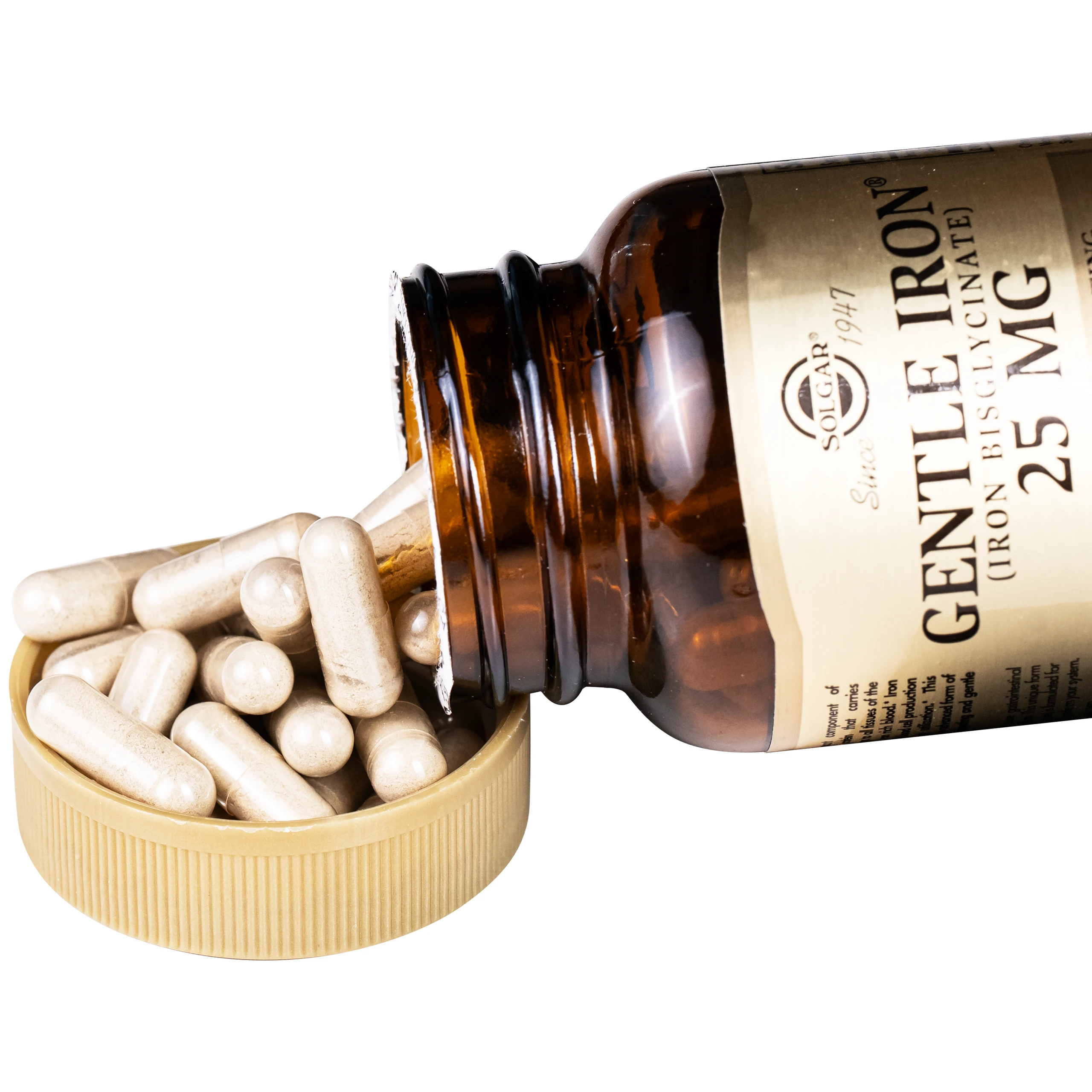 Viên uống hỗ trợ quá trình sản sinh hồng cầu Gentle Iron (Iron Bisglycinate) 25 mg Solgar (90 viên) 4