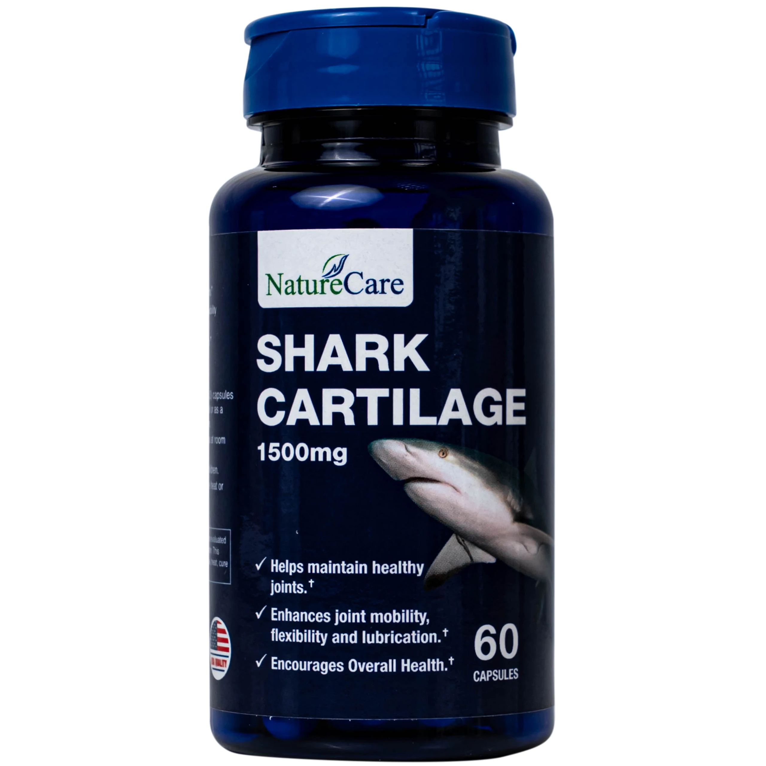 Viên uống hỗ trợ bôi trơn khớp, duy trì sức khỏe của khớp Shark Cartilage NatureCare (60 viên)