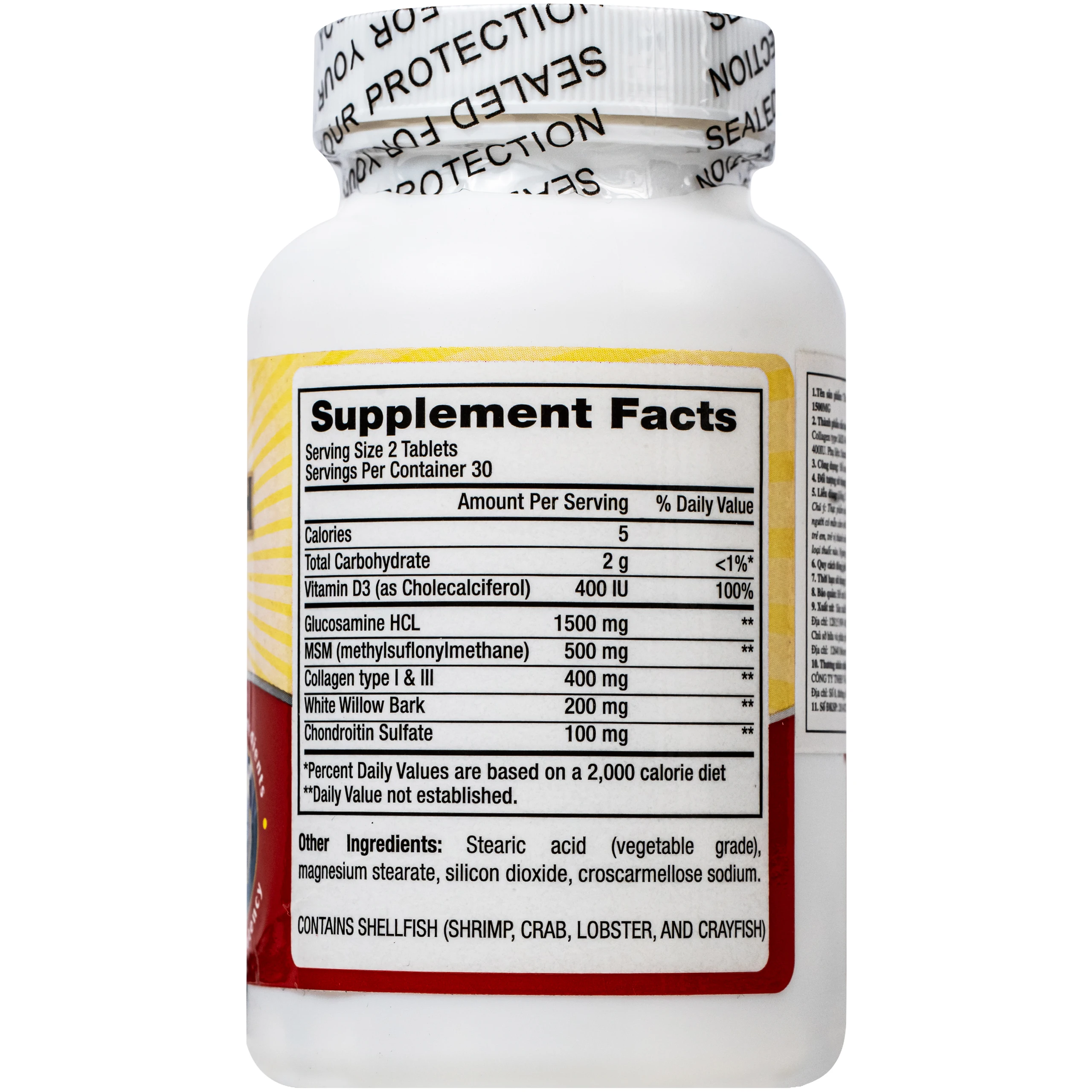 Viên uống bổ sung dưỡng chất cho khớp Triple Strength Glucosamine 1500mg Pharmekal (60 viên) 3
