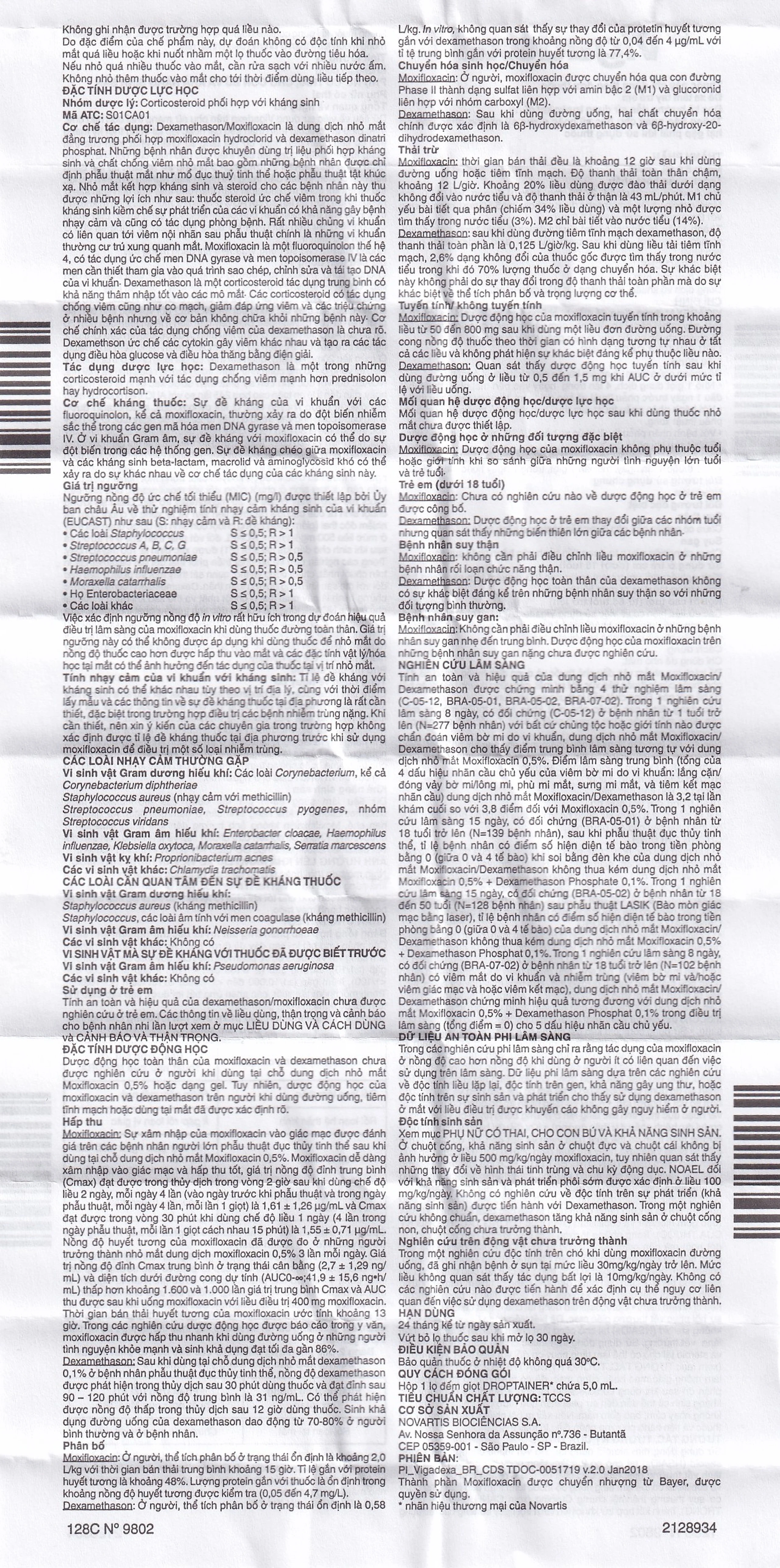 Thuốc nhỏ mắt Vigadexa Alcon điều trị các chứng nhiễm khuẩn ở mắt (5ml)