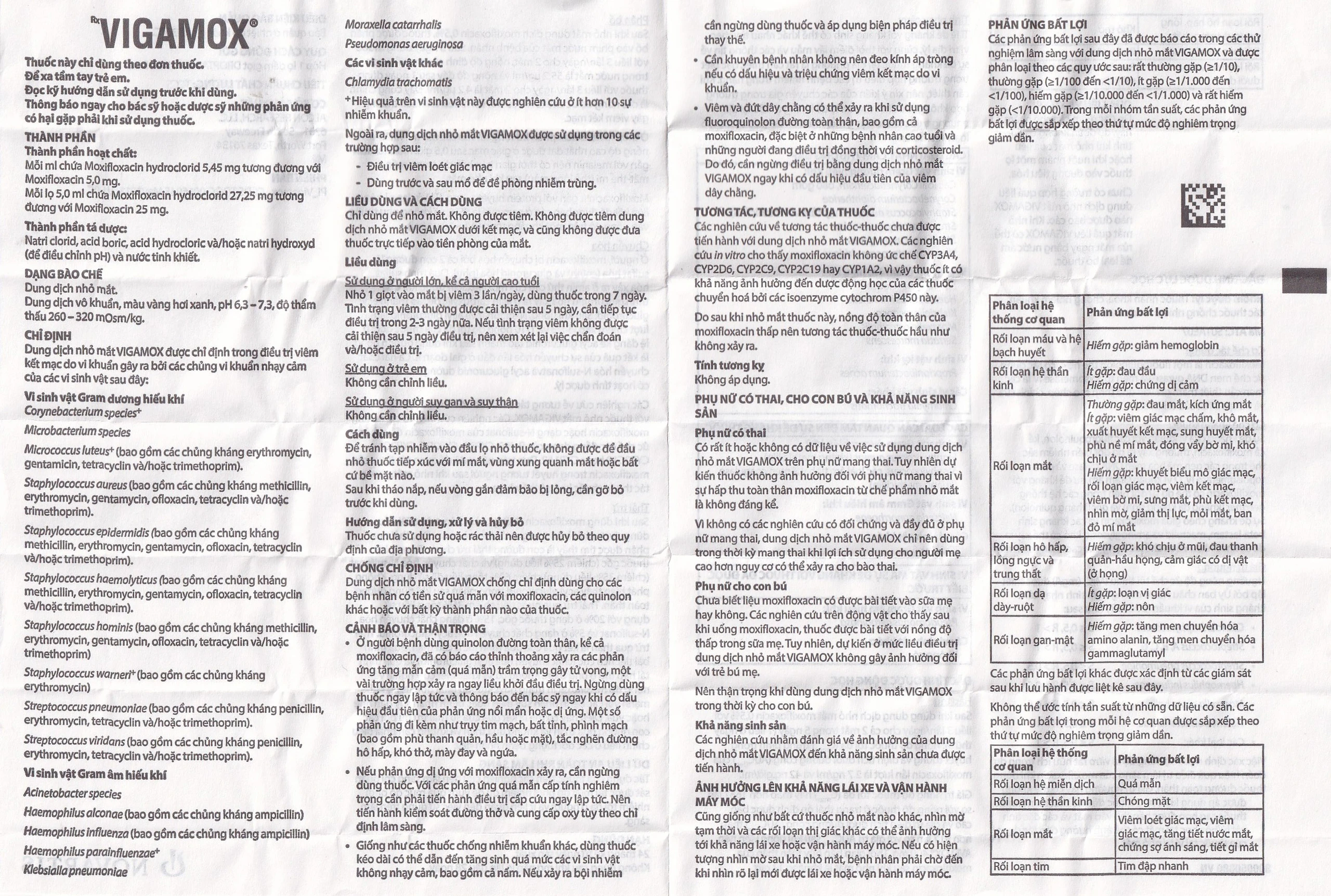 Thuốc nhỏ mắt Vigamox Alcon điều trị viêm kết mạc (5ml)