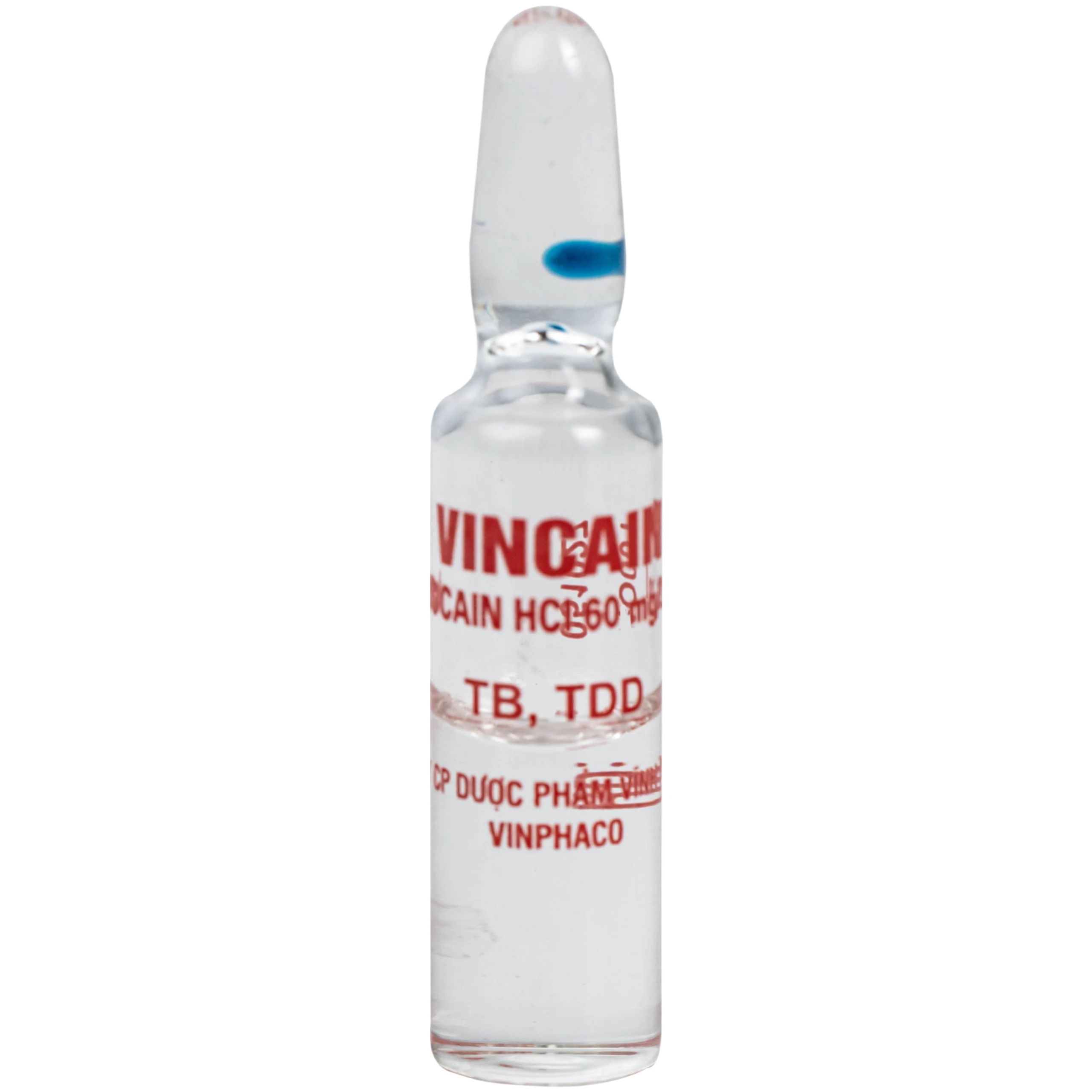 Dung dịch tiêm Vincain 60mg Vinphaco gây tê tại chỗ, gây tê cột sống (100 ống x 2ml)