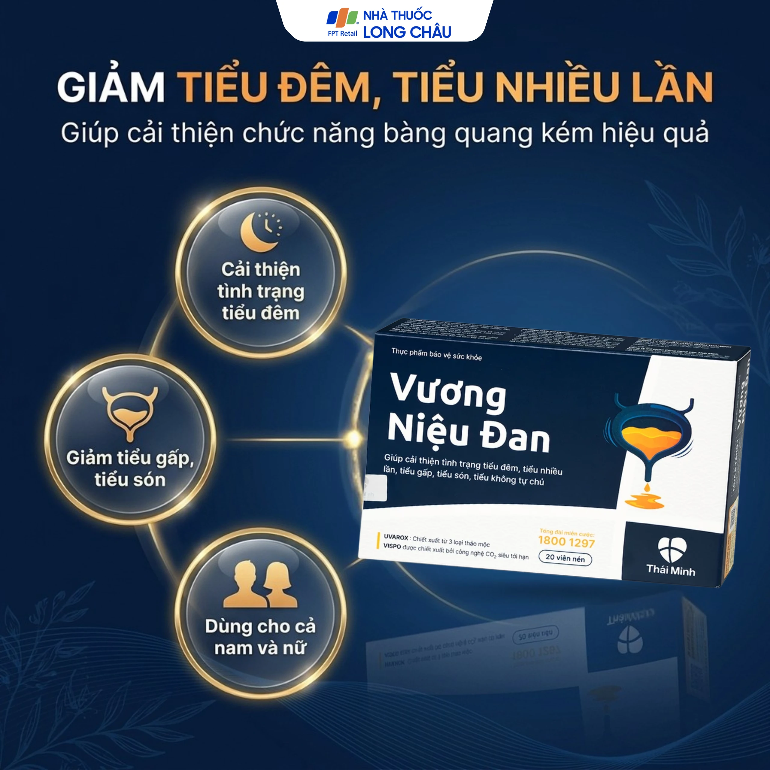 Viên uống giảm tiểu đêm Vương Niệu Đan Thái Minh (20 viên) 2