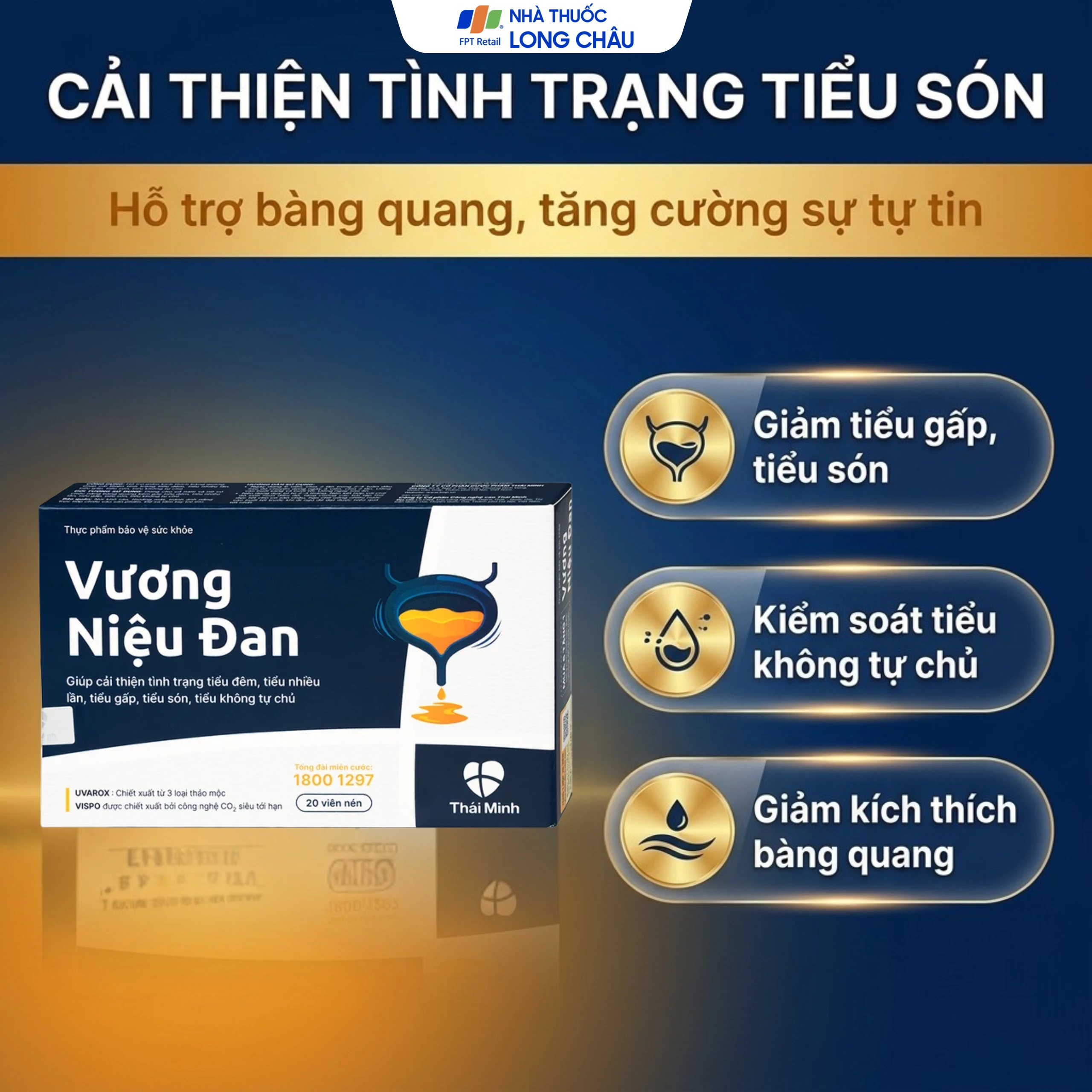 Viên uống giảm tiểu đêm Vương Niệu Đan Thái Minh (20 viên) 4