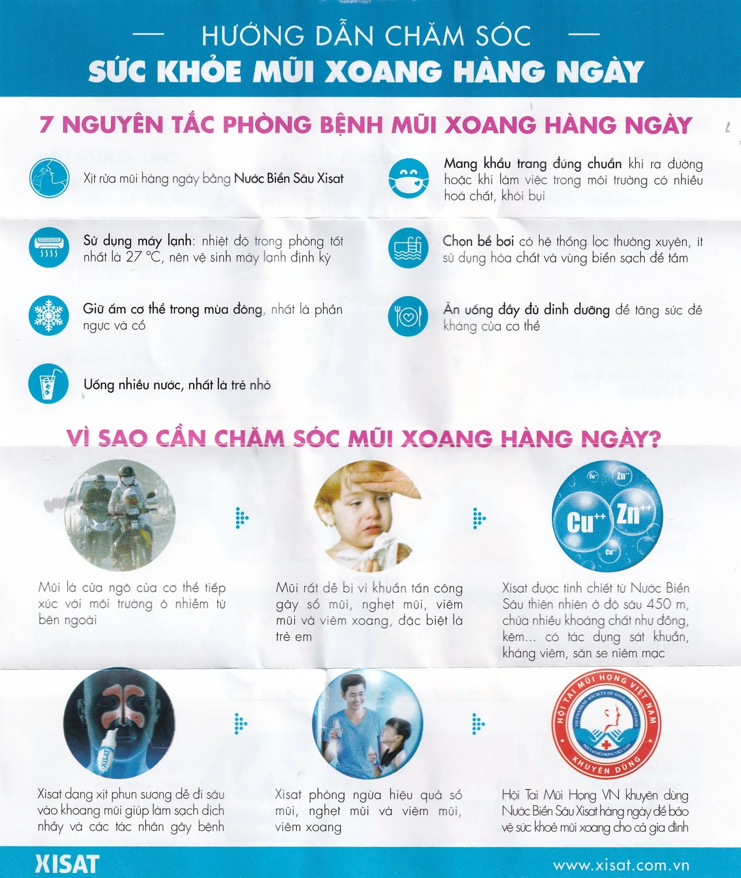 Xịt mũi Xisat trẻ em 75ml làm sạch thông mũi