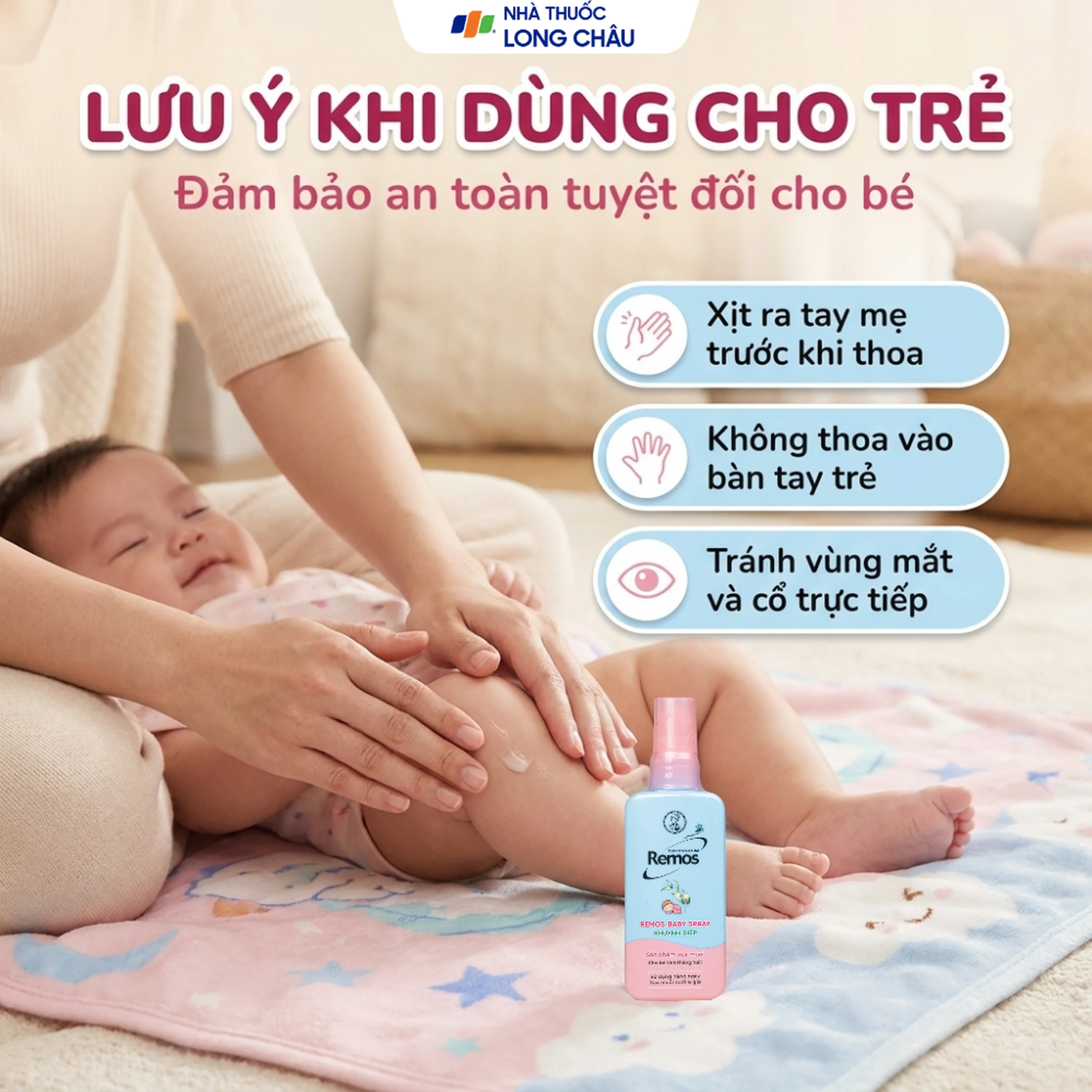 Xịt xua muỗi Remos hương Khuynh Diệp xua muỗi suốt 6 giờ cho bé từ 6 tháng tuổi (70ml) 7