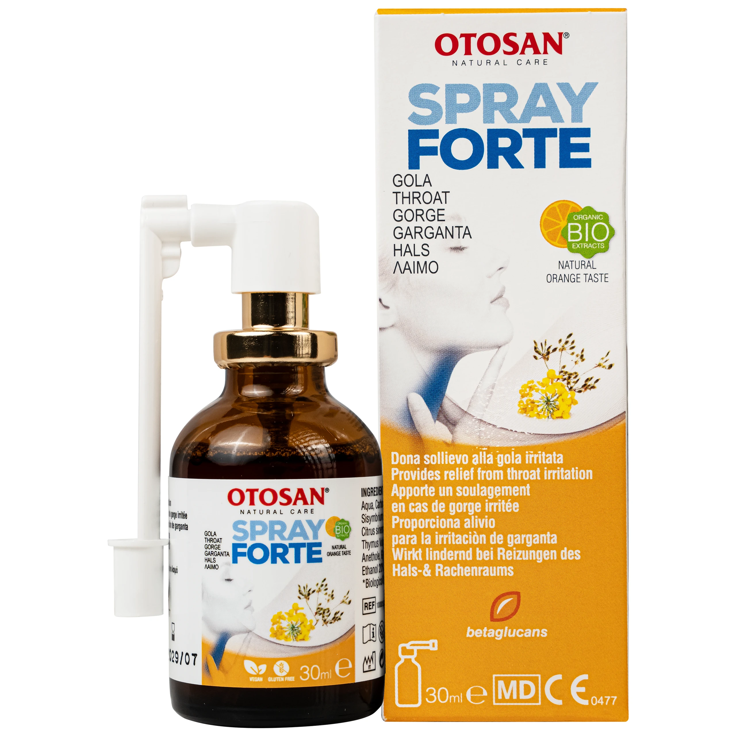 Xịt họng Otosan Forte 30ml hỗ trợ giảm viêm họng cấp tính, viêm hô hấp, giảm đau rát họng 1