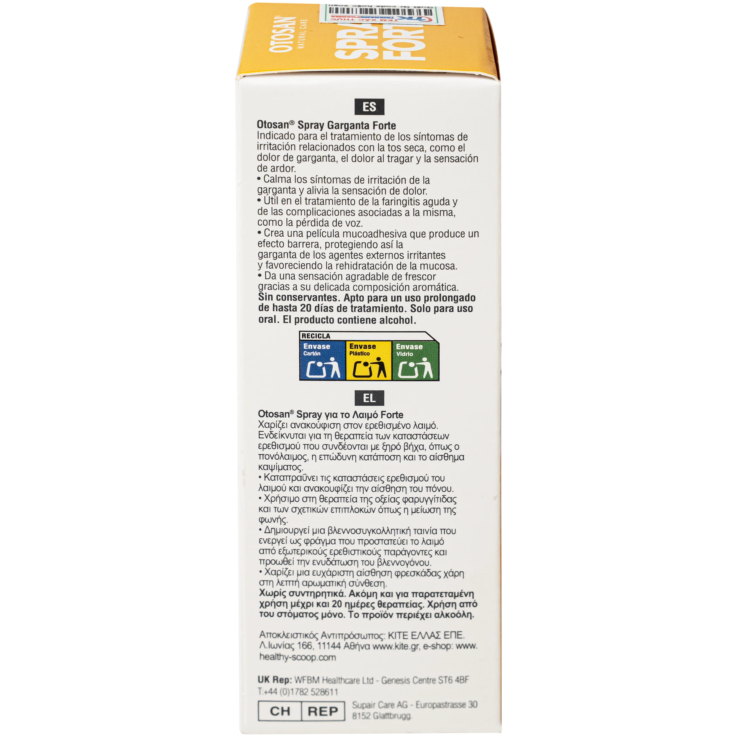 Xịt họng Otosan Forte 30ml hỗ trợ giảm viêm họng cấp tính, viêm hô hấp, giảm đau rát họng 9