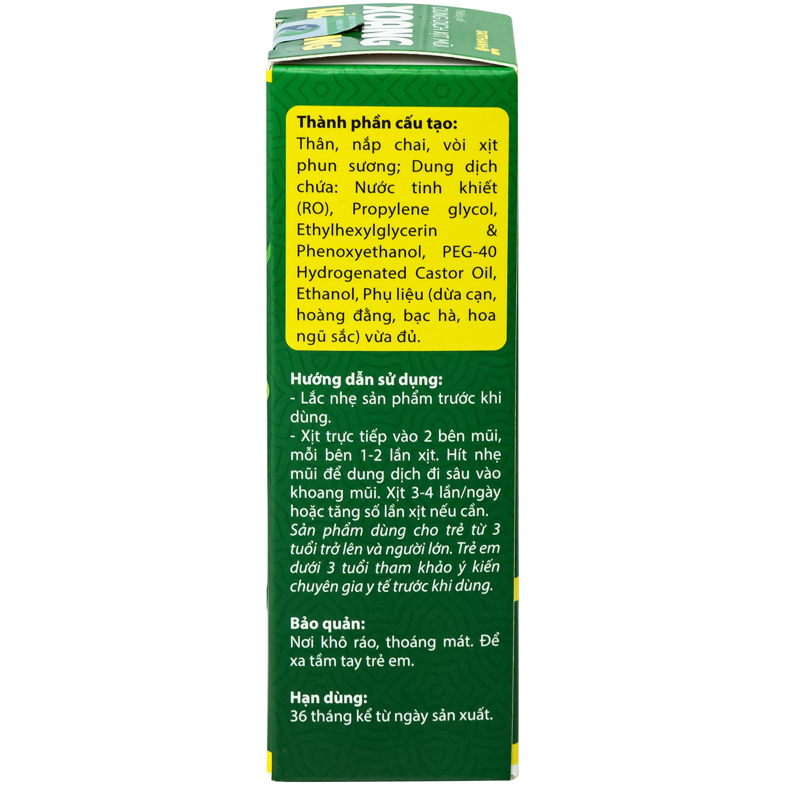 Xịt mũi xoang Hải Đằng giúp ngăn ngừa và giảm viêm xoang, viêm mũi dị ứng (15ml ) 7