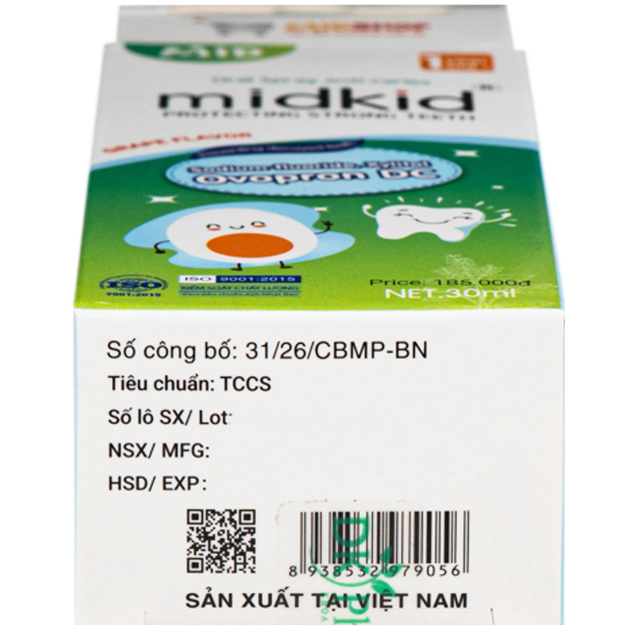 Xịt răng miệng Midkid hương Nho 1 year+ - Làm sạch răng miệng, ngừa hôi miệng và sâu răng cho bé (30ml) 6