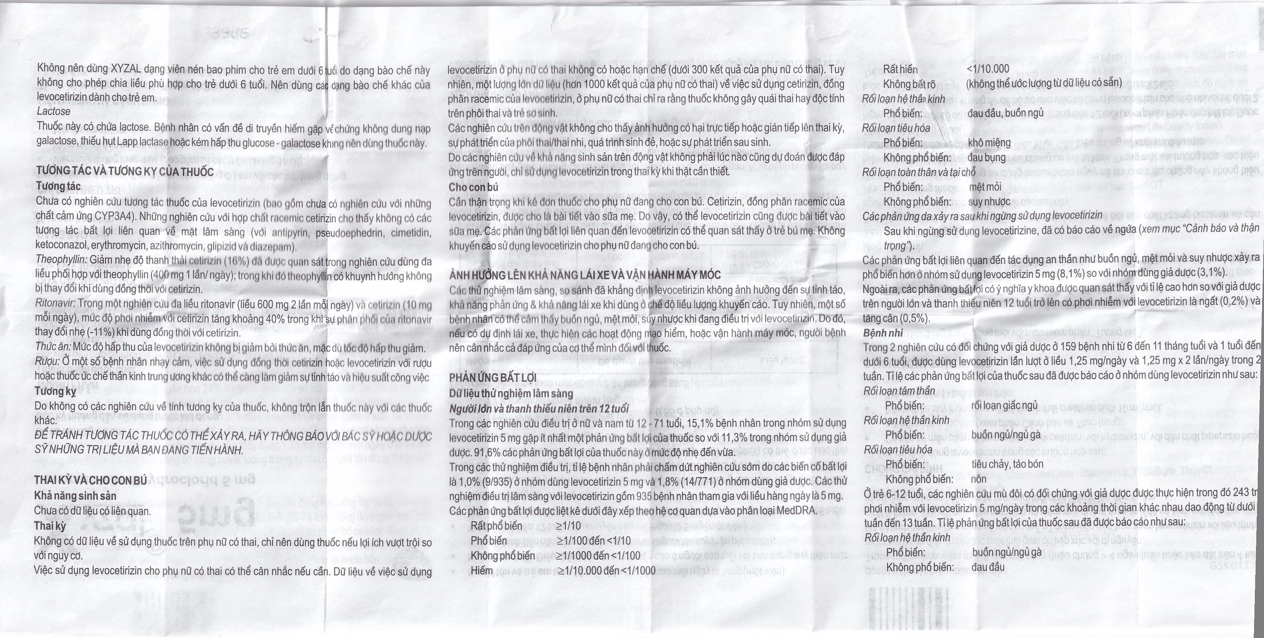 Thuốc Xyzal 5mg GSK điều trị triệu chứng viêm mũi dị ứng theo mùa (1 vỉ x 10 viên) 