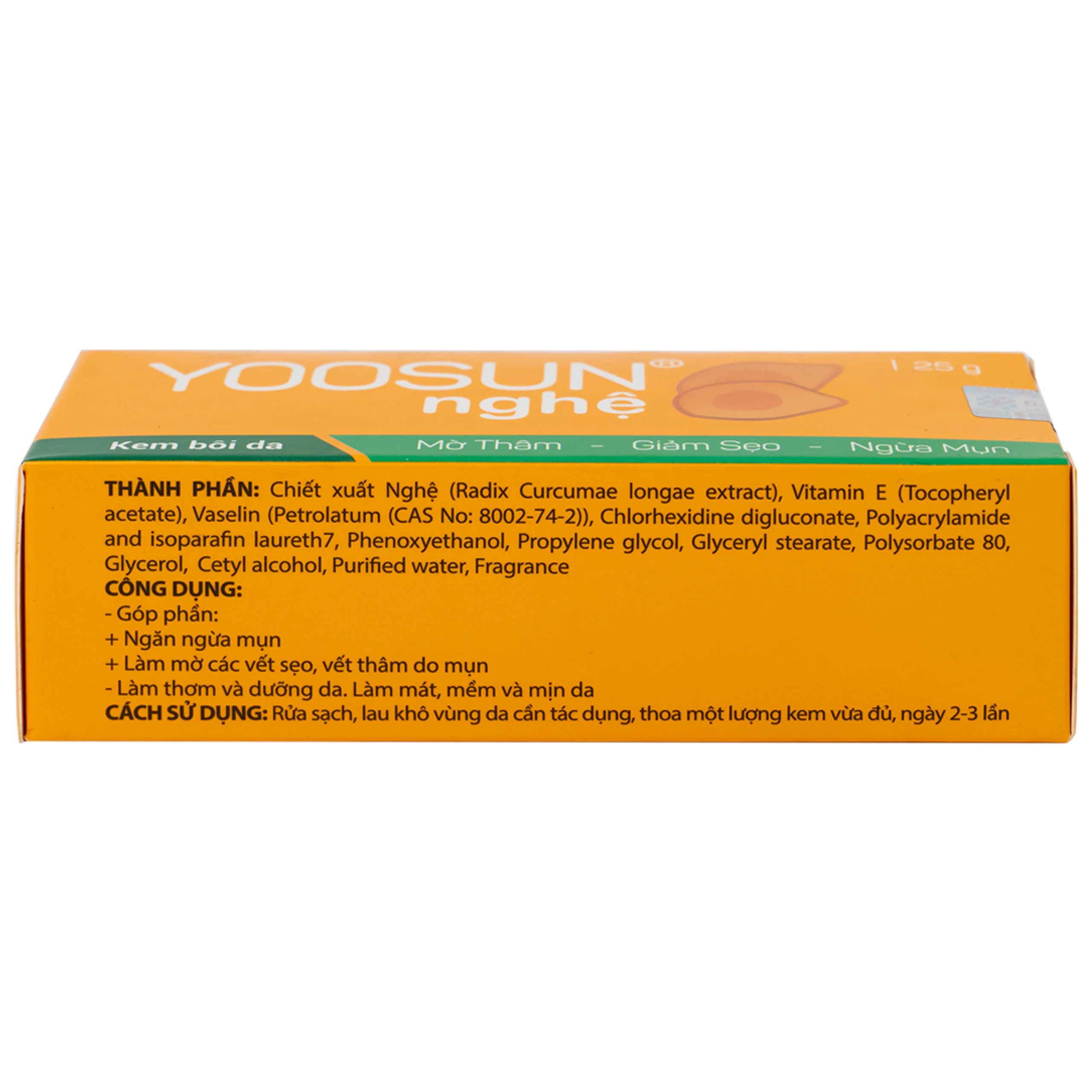 Kem bôi Yoosun Nghệ Đại Bắc mờ thâm, giảm sẹo, ngừa mụn (25g)