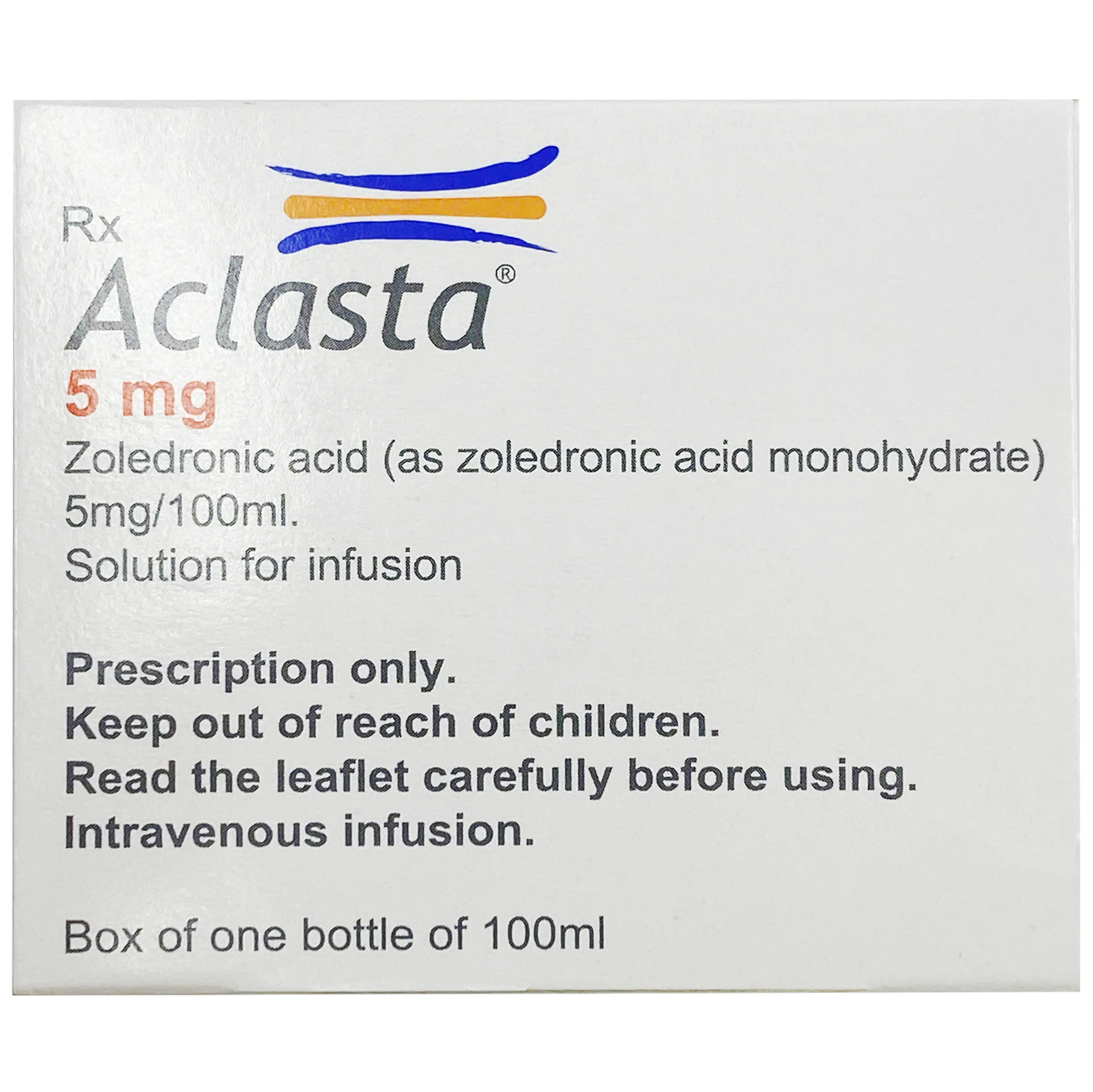 Dung dịch truyền tĩnh mạch Aclasta 5mg Sandoz điều trị loãng xương ở phụ nữ sau mãn kinh