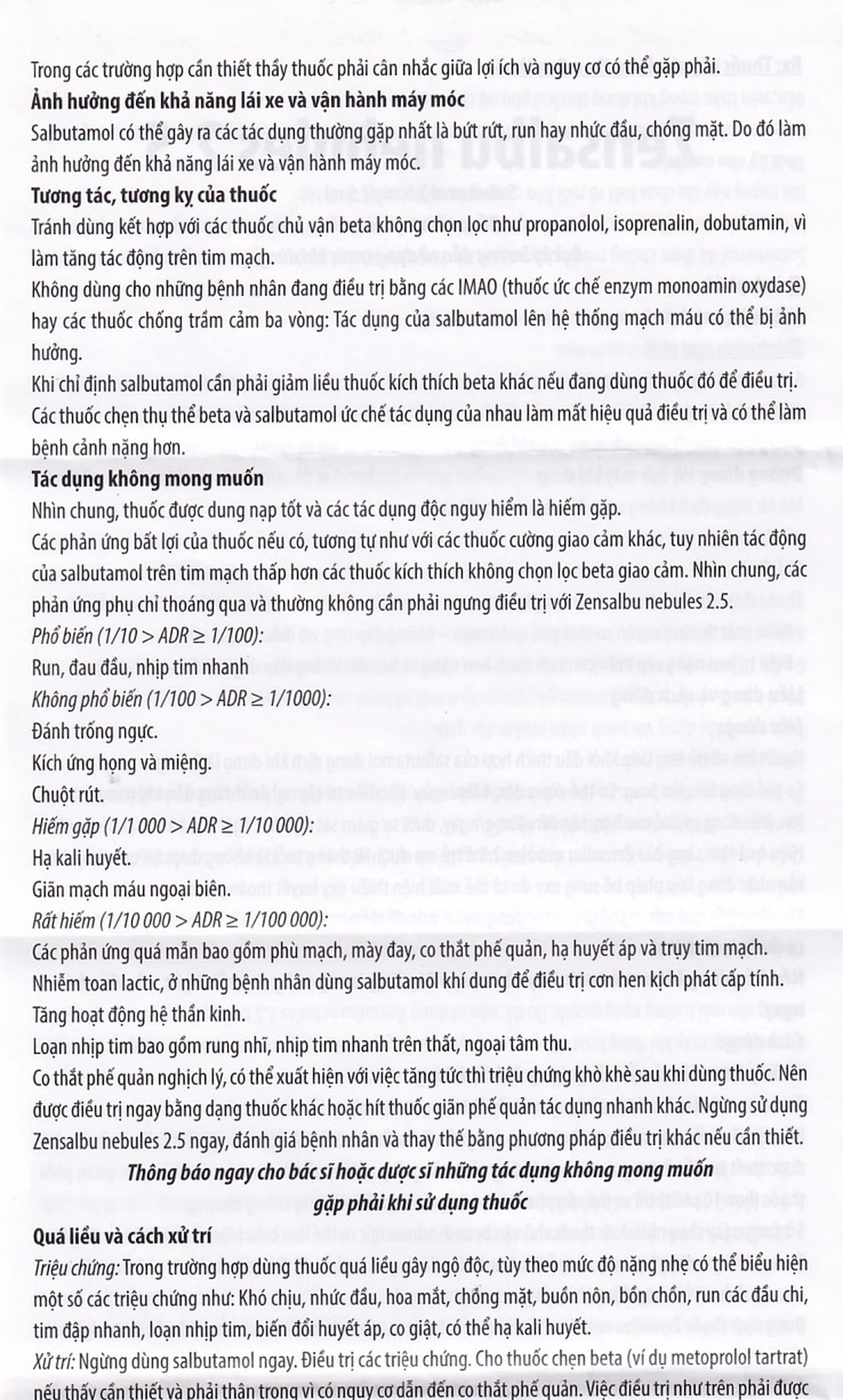 Thuốc Zensalbu 2.5mg CPC1HN kiểm soát co thắt phế quản mạn, điều trị hen nặng cấp tính (2 vỉ x 5 ống)