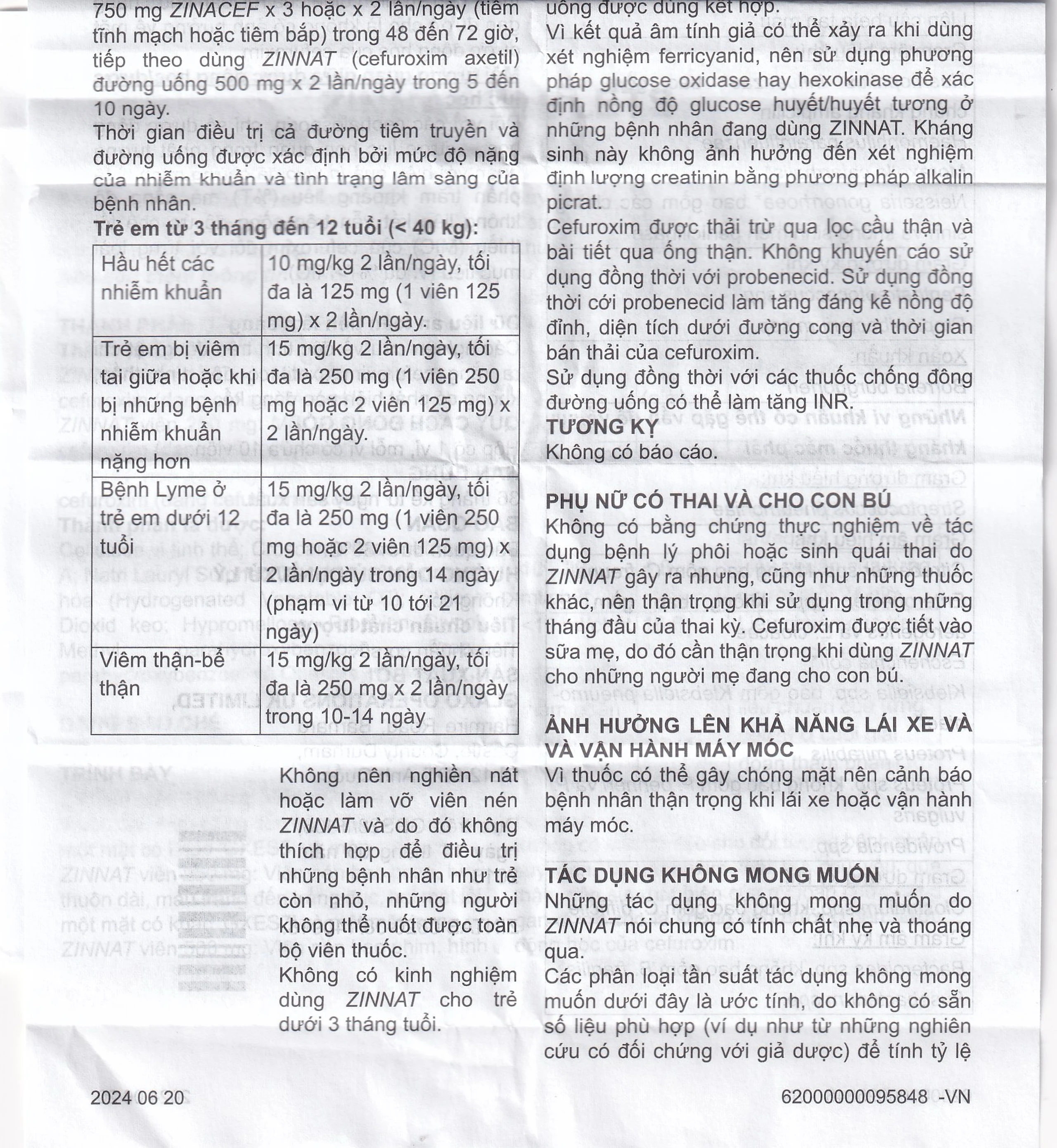 Thuốc Zinnat tablets 500mg Sandoz điều trị những nhiễm khuẩn do vi khuẩn nhạy cảm gây ra (1 vỉ x 10 viên)