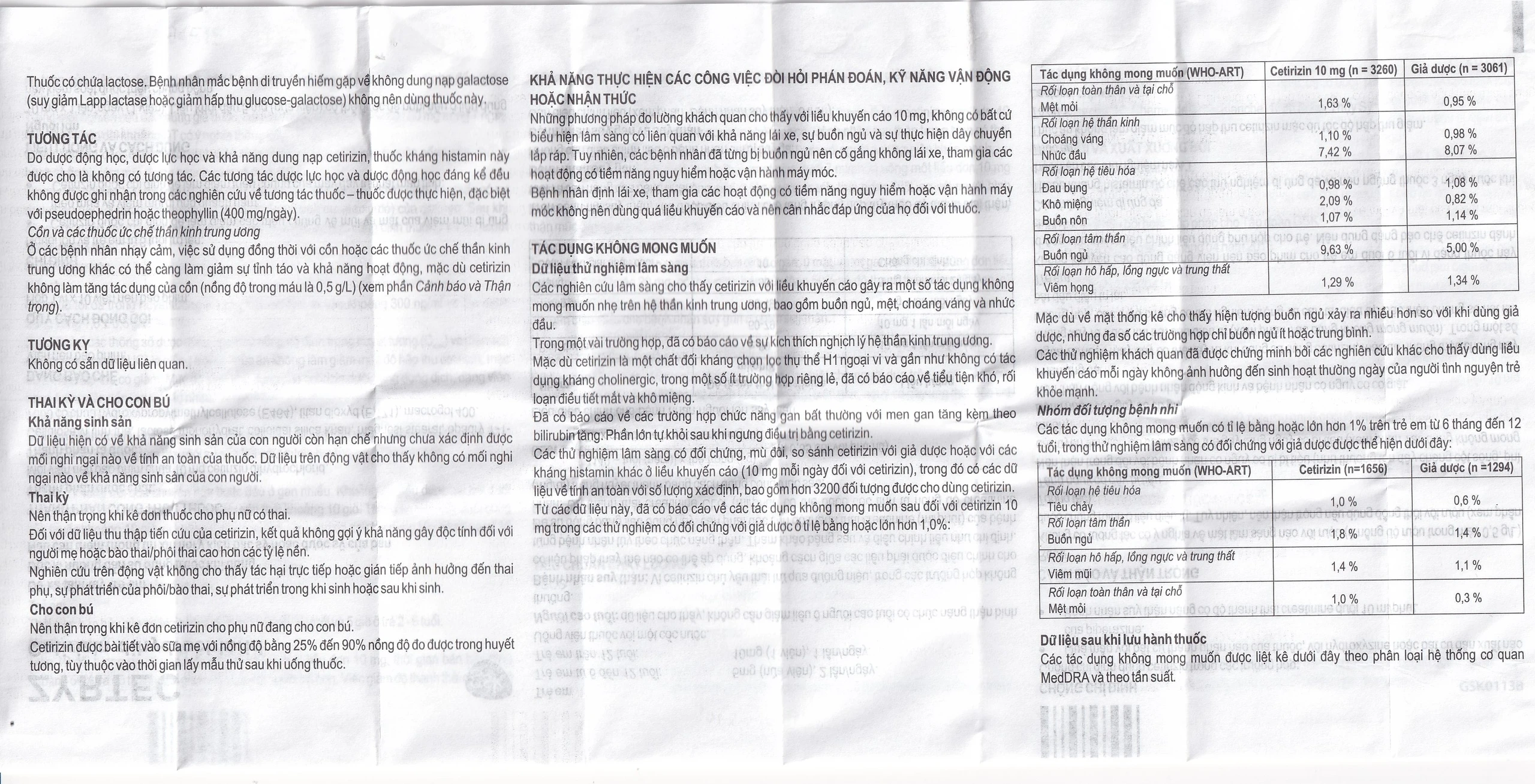 Thuốc Zyrtec GSK giảm viêm mũi dị ứng, mày đay tự phát, mạn tính (1 vỉ x 10 viên)
