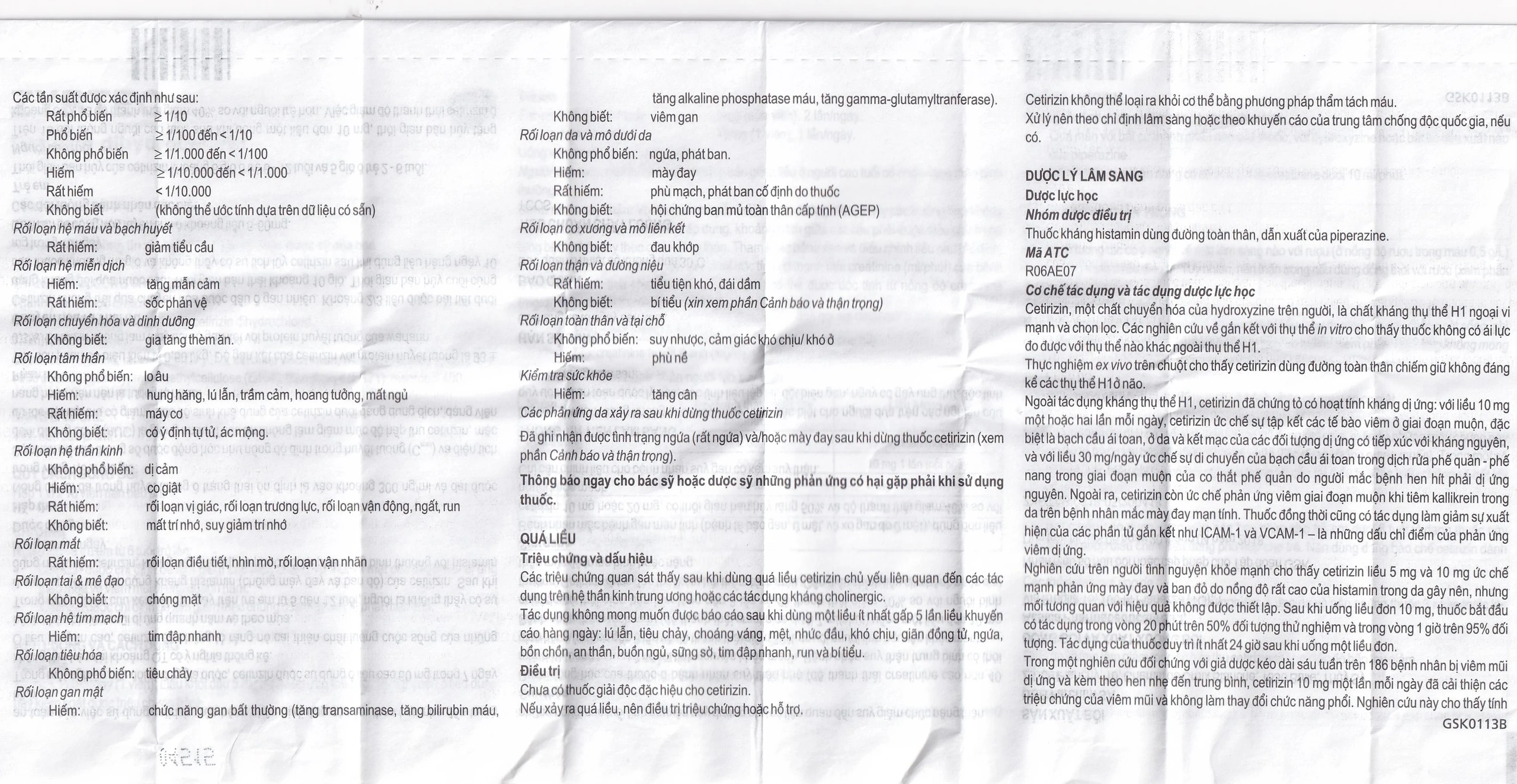 Thuốc Zyrtec GSK giảm viêm mũi dị ứng, mày đay tự phát, mạn tính (1 vỉ x 10 viên)