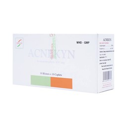 Thuốc Acnekyn 500mg Đông Nam điều trị các chứng đau và sốt từ nhẹ đến vừ (10 vỉ x 10 viên)