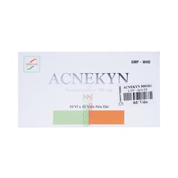 Thuốc Acnekyn 500mg Đông Nam điều trị các chứng đau và sốt từ nhẹ đến vừ (10 vỉ x 10 viên)