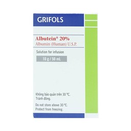 Dịch truyền Albutein 20% Grifols điều trị sốc giảm thể tích (50ml)