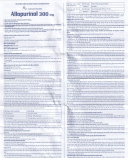 Thuốc Allopurinol 300mg Domesco điều trị tăng acid uric máu, sỏi thận (100 viên)