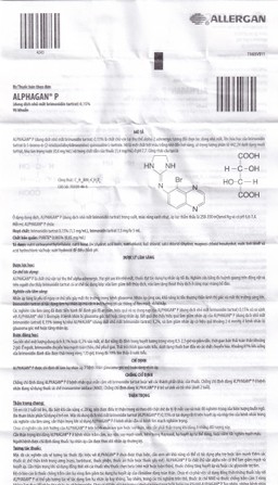 Thuốc nhỏ mắt Alphagan P Allergan điều trị tăng nhãn áp (5ml)