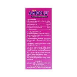Siro Ameflu Multi-Symtom Relief OPV hương dâu điều trị các triệu chứng cảm cúm (60ml)