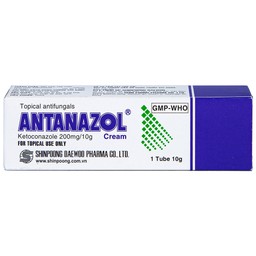 Kem bôi da Antanazol 200mg Shinpoong Daewoo điều trị các bệnh nhiễm nấm ngoài da (10g)