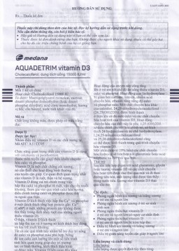 Dung dịch uống Aquadetrim Vitamin D3 Medana phòng ngừa còi xương, loãng xương (10ml)