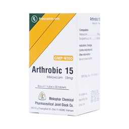 Thuốc Arthrobic 15 Mekophar điều trị viêm đau xương khớp, viêm khớp dạng thấp (30 viên)