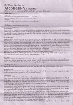 Thuốc mỡ Atcobeta-N 0,1% Atco điều trị viêm da, chàm dị ứng (15g)