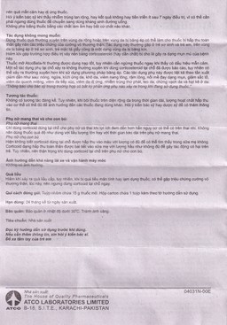 Thuốc mỡ Atcobeta-N 0,1% Atco điều trị viêm da, chàm dị ứng (15g)