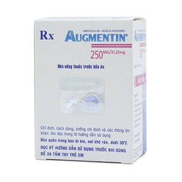 Bột Augmentin 250mg/31.25mg GSK điều trị nhiễm khuẩn (12 gói)