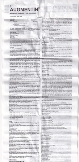 Bột Augmentin 500mg/62.5mg GSK điều trị nhiễm khuẩn (12 gói)