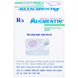 Bột Augmentin 500mg/62.5mg GSK điều trị nhiễm khuẩn (12 gói)