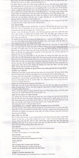 Thuốc Augmex Duo Korea United điều trị viêm phế quản, viêm bàng quang (2 vỉ x 10 viên) 