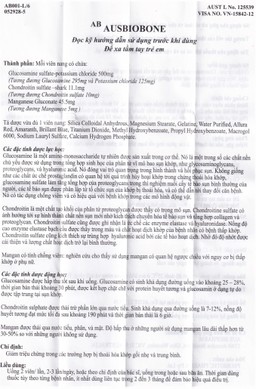 Thuốc Ausbiobone Biopharm điều trị triệu chứng thoái hóa khớp gối nhẹ và trung bình (60 viên)