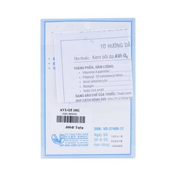 Kem bôi da Avi-O5 Việt Phúc hỗ trợ dưỡng da, liền sẹo (10g)