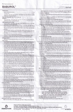 Thuốc Baburol Agimexpharm điều trị hen phế quản, viêm phế quản (3 vỉ x 10 viên)