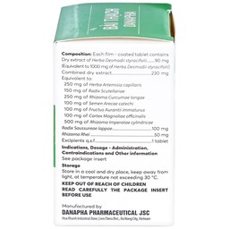 Thuốc Bài Thạch Danapha điều trị sỏi thận - tiết niệu, sỏi mật (45 viên)