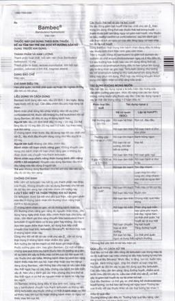 Thuốc Bambec 10mg AstraZeneca điều trị hen phế quản, co thắt phế quản (3 vỉ x 10 viên)